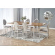 Стол WINDSOR раздвижной 160-240x90x76 см тёмный дуб/белый (2шт=1шт) Стол WINDSOR раздвижной 160-240x90x76 см тёмный дуб/белый (2шт=1шт)