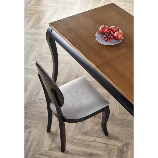 Стол раздвижной WINDSOR 160-240x90x76 см темный дуб/черный (2шт=1шт) Стол раздвижной WINDSOR 160-240x90x76 см темный дуб/черный (2шт=1шт)