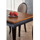 Стол раздвижной WINDSOR 160-240x90x76 см темный дуб/черный (2шт=1шт) Стол раздвижной WINDSOR 160-240x90x76 см темный дуб/черный (2шт=1шт)