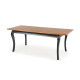 Стол раздвижной WINDSOR 160-240x90x76 см темный дуб/черный (2шт=1шт) Стол раздвижной WINDSOR 160-240x90x76 см темный дуб/черный (2шт=1шт)