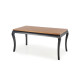 Стол раздвижной WINDSOR 160-240x90x76 см темный дуб/черный (2шт=1шт) Стол раздвижной WINDSOR 160-240x90x76 см темный дуб/черный (2шт=1шт)