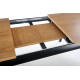 Стол раздвижной WINDSOR 160-240x90x76 см темный дуб/черный (2шт=1шт) Стол раздвижной WINDSOR 160-240x90x76 см темный дуб/черный (2шт=1шт)