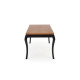 Стол раздвижной WINDSOR 160-240x90x76 см темный дуб/черный (2шт=1шт) Стол раздвижной WINDSOR 160-240x90x76 см темный дуб/черный (2шт=1шт)