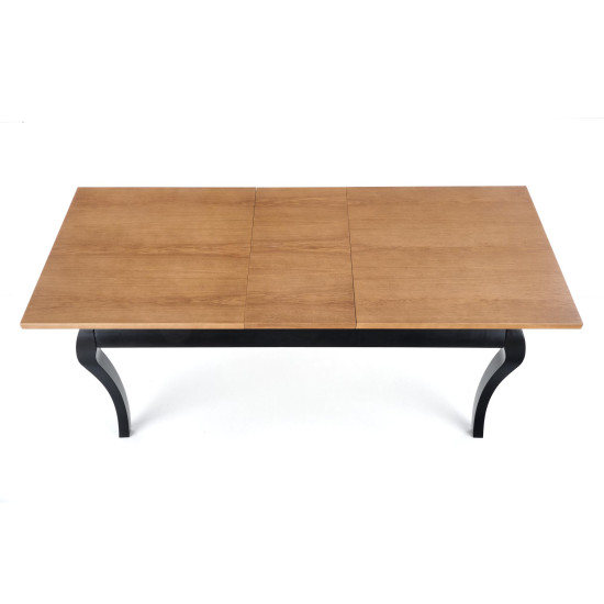 Стол раздвижной WINDSOR 160-240x90x76 см темный дуб/черный (2шт=1шт) Стол раздвижной WINDSOR 160-240x90x76 см темный дуб/черный (2шт=1шт)