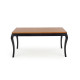 Стол раздвижной WINDSOR 160-240x90x76 см темный дуб/черный (2шт=1шт) Стол раздвижной WINDSOR 160-240x90x76 см темный дуб/черный (2шт=1шт)