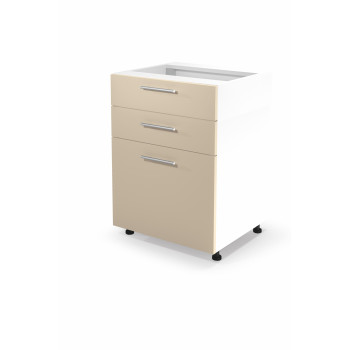 VENTO D3S-60/82 alumine lükandustega kapp, fassaad Hettich mehhanismiga: beež (1p=1tk)