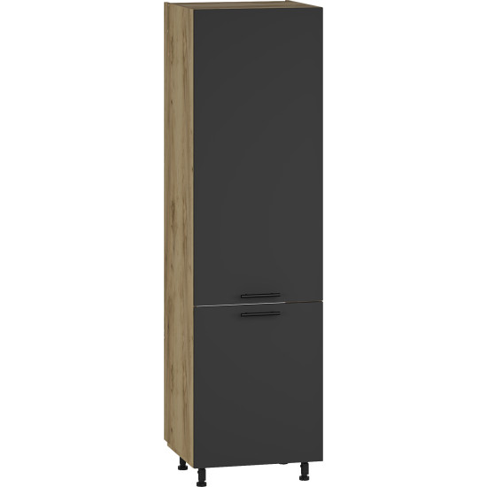 VENTO DL-60/214 высокая нижняя фасадная часть шкафа: антрацит (2шт=1шт) шкаф для встроенного холодильника VENTO DL-60/214 высокая нижняя фасадная часть шкафа: антрацит (2шт=1шт) шкаф для встроенного холодильника