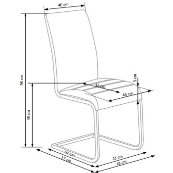 К108 белый стул (1п=2шт) К108 белый стул (1п=2шт)