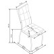 K210 серый/белый стул (1п=4шт)