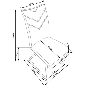 Стул К224 серый  Стул К224 серый