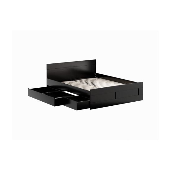 Кровать SMART 1600 венге (без ящика) Кровать SMART 1600 венге (без ящика)
