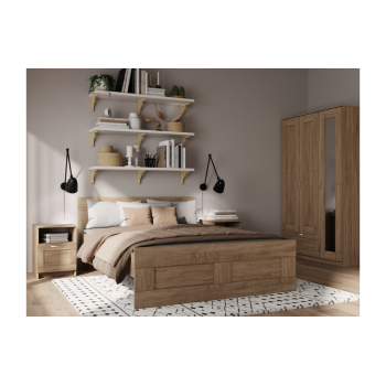 Кровать SMART 1600 мм дуб сонома (без ящика) Кровать SMART 1600 мм дуб сонома (без ящика)