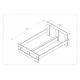 SMART voodi (120 cm) valge (ilma sahtlita) SMART voodi (120 cm) valge (ilma sahtlita)