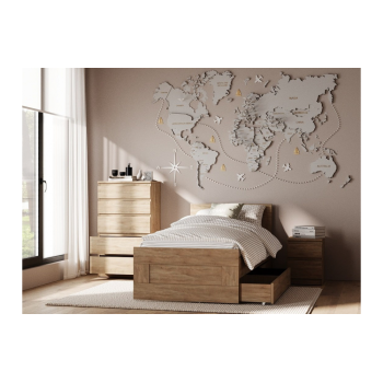 Smart кровать 900 Дуб сонома (без ящика) Smart кровать 900 Дуб сонома (без ящика)