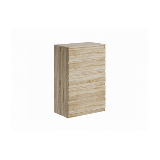 Maltas kumode ar 5 atvilktnēm Sonoma Oak (MAL-09)