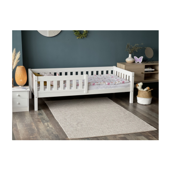 Кровать детская с бортиками белая (Массив) 900х2000 