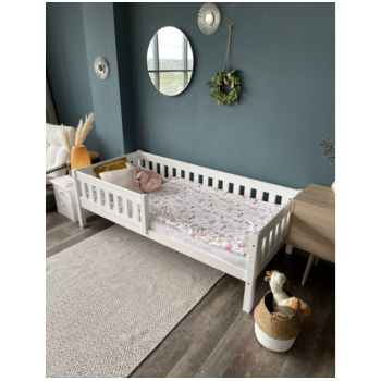 Кровать детская с бортиками белая (Массив) 900х2000 