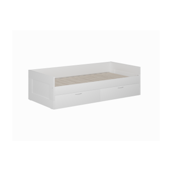 Кровать раскладная с ящиком белая 900/1800x200 Кровать раскладная с ящиком белая 900/1800x200