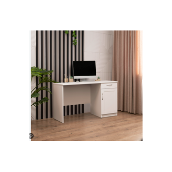 Cosmo Компьютерный стол с ящиком и тумбой Белый (COS-03) Cosmo Компьютерный стол с ящиком и тумбой Белый (COS-03)
