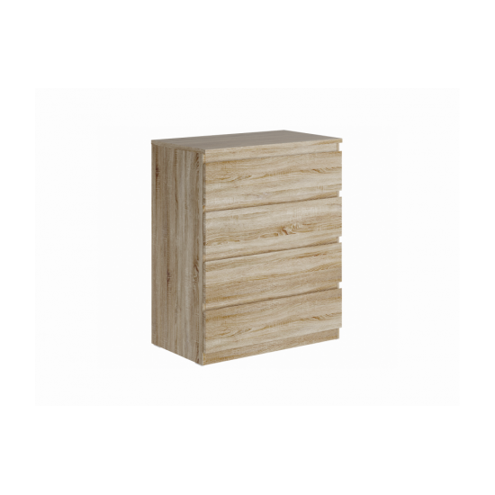 Maltas kumode ar 4 atvilktnēm Sonoma Oak (MAL-07)