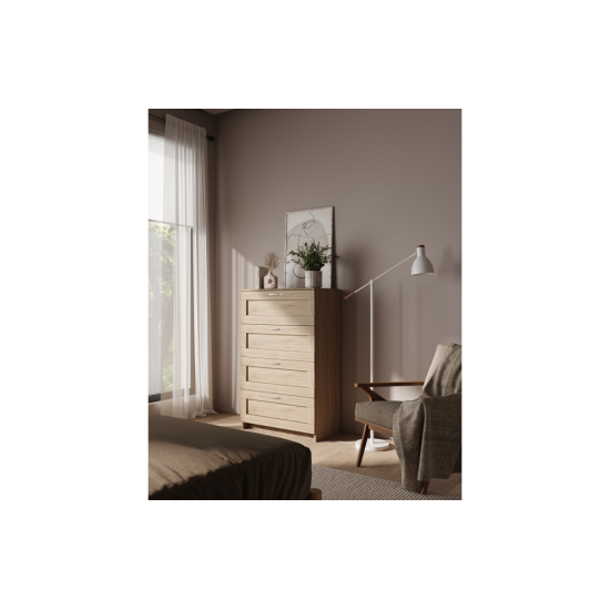 Smart kumode ar 4 atvilktnēm Sonoma Oak (SM-06) Smart kumode ar 4 atvilktnēm Sonoma Oak (SM-06)