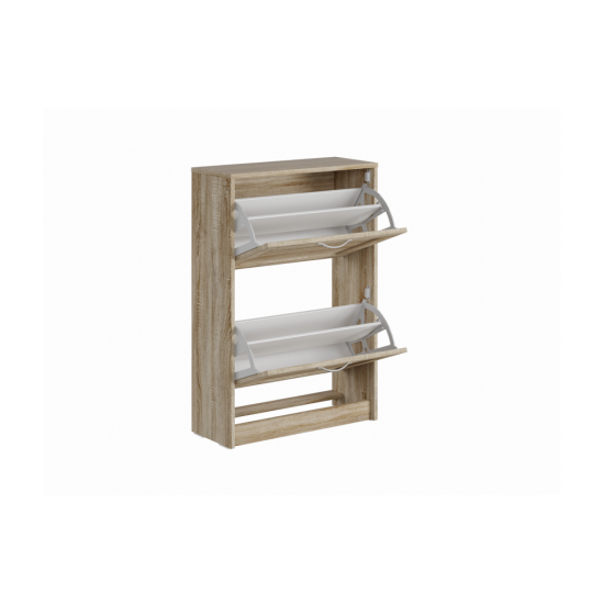 Smart apavu plaukts ar 2 nodalījumiem Sonoma Oak (SM-43) Smart apavu plaukts ar 2 nodalījumiem Sonoma Oak (SM-43)