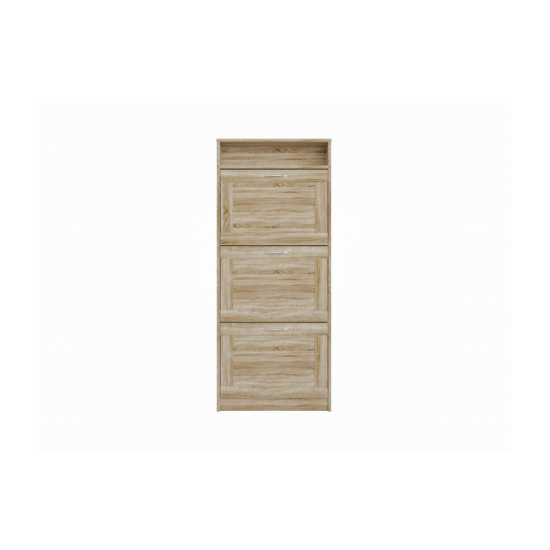 Smart apavu plaukts ar 3 nodalījumiem Sonoma Oak (SM-44) Smart apavu plaukts ar 3 nodalījumiem Sonoma Oak (SM-44)