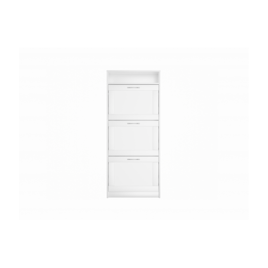 Apavu skapis ar 3 nodalījumiem SMART (SM-44) baltā krāsā Apavu skapis ar 3 nodalījumiem SMART (SM-44) baltā krāsā