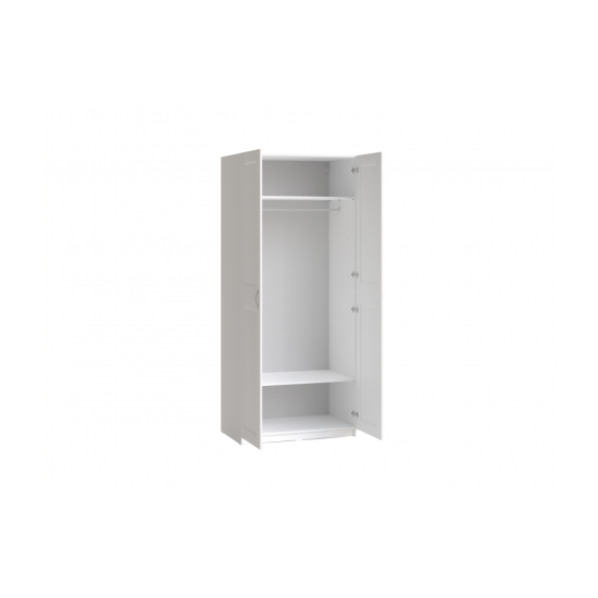 2 durvju skapis MAX (Max-05) 1000x610x2330 mm baltā krāsa
