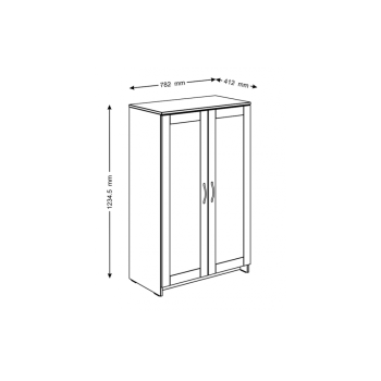 Smart zemais skapis 2 durvju Sonoma Oak (SM-31) Smart zemais skapis 2 durvju Sonoma Oak (SM-31)