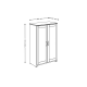 Smart zemais skapis, 2 durvju balts (SM-31)