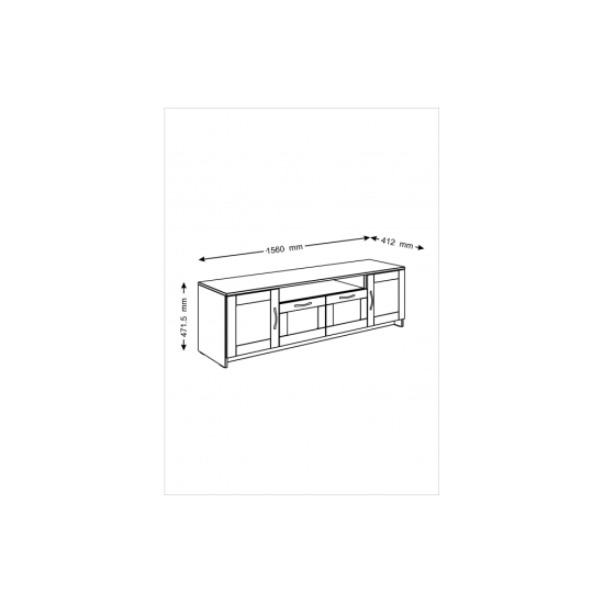 TV тумба Smart  Дуб Сонома (SM-33)