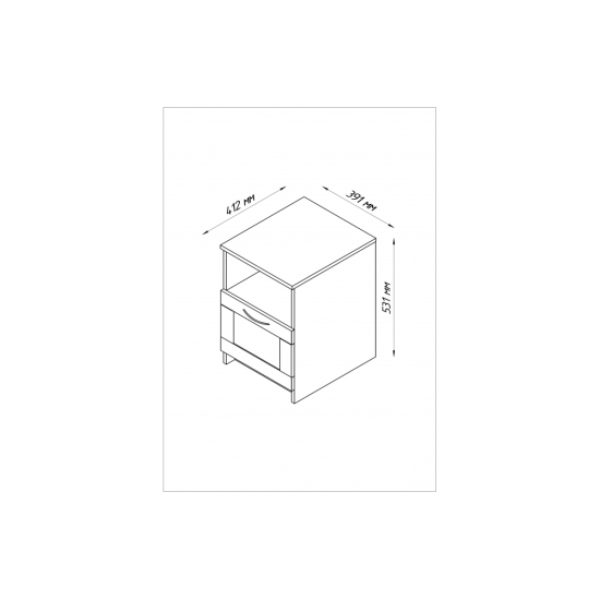Smart тумба прикроватная Венге (SM-01)