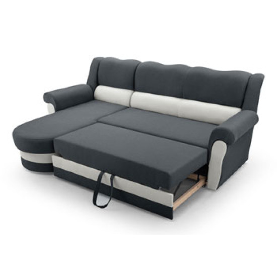 Idzczak Угловой диван BRUNO правый Soft 11 Black + Soft 17 White Idzczak Угловой диван BRUNO правый Soft 11 Black + Soft 17 White