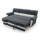 Idzczak Угловой диван BRUNO правый Soft 11 Black + Soft 17 White Idzczak Угловой диван BRUNO правый Soft 11 Black + Soft 17 White
