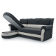 Idzczak Угловой диван BRUNO правый Soft 11 Black + Soft 17 White Idzczak Угловой диван BRUNO правый Soft 11 Black + Soft 17 White