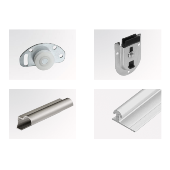 Idzczak Skapis MULTI 20 (203) Spogulis 203 cm Profils LED 200 Grafīts