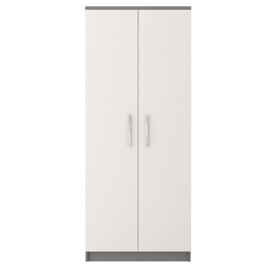 2-vērtņu skapis OMEGA II 06 2D Pelēks/Balts