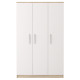 3-vērtņu skapis OMEGA III 19 3D sonoma ozols / balts