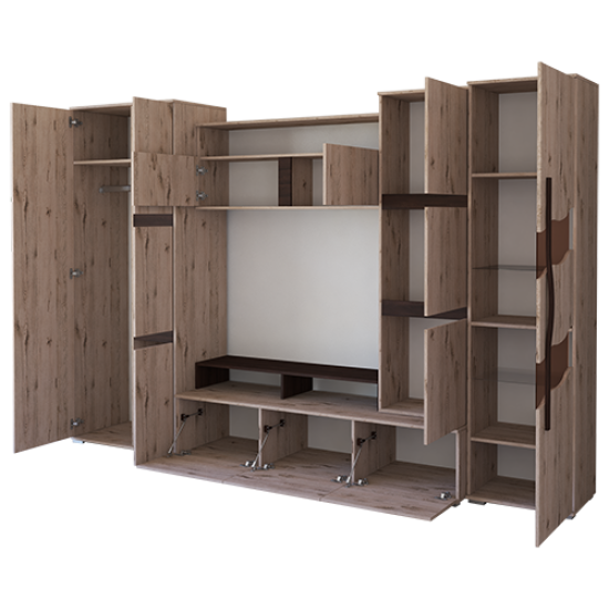 Idzczak Skapis SAN MARINO Craft pelēks + šokolāde