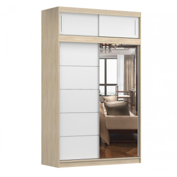 Idzczak Lauaplaadiga riidekapp VESTA 05 150 cm Sonoma Tamm Valge LED profiil 150 Idzczak Lauaplaadiga riidekapp VESTA 05 150 cm Sonoma Tamm Valge LED profiil 150